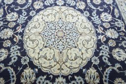 Central medallion detail of New Nain rug from Iran / Persia
