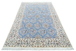 Surface texture of New Nain rug with natural Cork and intricate pattern
