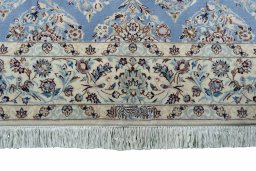 Central medallion detail of New Nain rug from Iran / Persia
