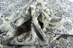 Surface texture of New Nain rug with natural Cork and intricate pattern