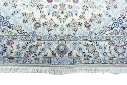 Full view of New Nain rug from Iran / Persia, 143 × 100 cm in Beige tones