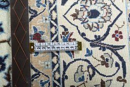 Central medallion detail of New Nain rug from Iran / Persia