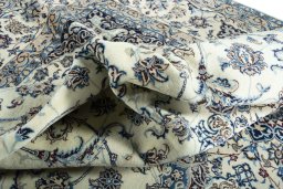 Surface texture of New Nain rug with natural Cork and intricate pattern