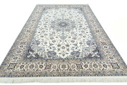 Surface texture of New Nain rug with natural Cork and intricate pattern