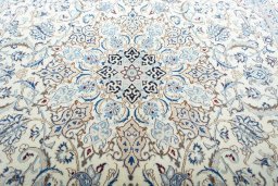 Central medallion detail of New Nain rug from Iran / Persia