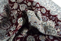 Surface texture of New Nain rug with natural Cork and intricate pattern