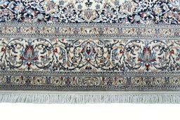 Full view of 2000s Nain rug from Iran / Persia, 300 × 171 cm in Beige tones