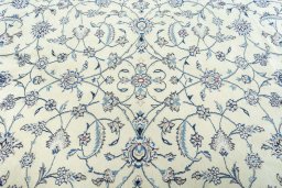 Central medallion detail of New Nain rug from Iran / Persia