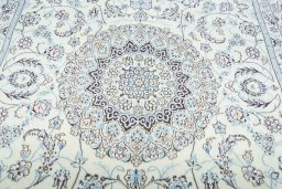 Central medallion detail of New Nain rug from Iran / Persia