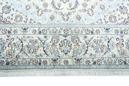 Full view of New Nain rug from Iran / Persia, 310 × 200 cm in Beige tones