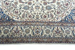 Full view of 2000s Nain rug from Iran / Persia, 354 × 241 cm in Beige tones