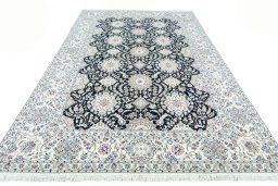 Surface texture of New Nain rug with natural Cork and intricate pattern