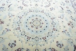 Central medallion detail of New Nain rug from Iran / Persia