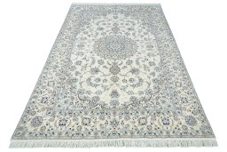 Surface texture of New Nain rug with natural Cork and intricate pattern