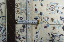 Central medallion detail of New Nain rug from Iran / Persia