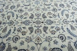 Central medallion detail of New Nain rug from Iran / Persia