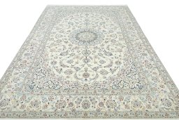 Surface texture of New Nain rug with natural Cork and intricate pattern