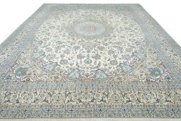 Surface texture of New Nain rug with natural Cork and intricate pattern