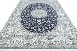 Surface texture of New Nain rug with natural Cork and intricate pattern