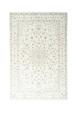 Full view of New Nain rug from Iran / Persia, 303 × 200 cm in Beige tones