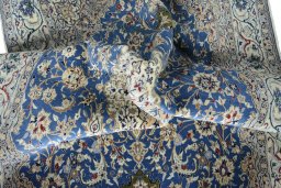Surface texture of New Nain rug with natural Cork and intricate pattern