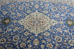 Central medallion detail of New Nain rug from Iran / Persia