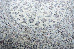 Central medallion detail of New Nain rug from Iran / Persia