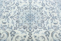 Central medallion detail of New Nain rug from Iran / Persia