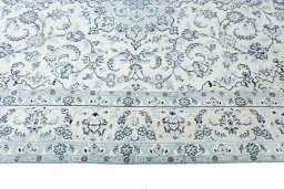 Full view of New Nain rug from Iran / Persia, 293 × 200 cm in Beige tones