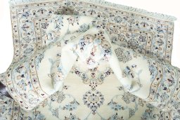 Surface texture of New Nain rug with natural Cork and intricate pattern