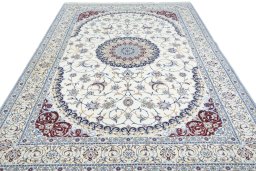 Surface texture of New Nain rug with natural Cork and intricate pattern