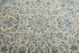 Central medallion detail of New Nain rug from Iran / Persia