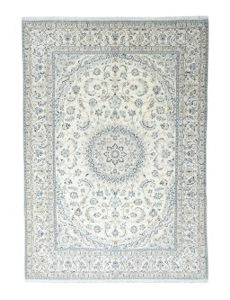 Full view of New Nain rug from Iran / Persia, 350 × 250 cm in Beige tones