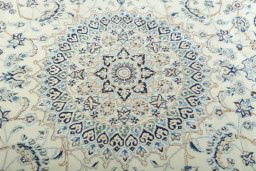Full view of New Nain rug from Iran / Persia, 350 × 250 cm in Beige tones