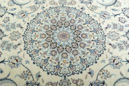 Central medallion detail of New Nain rug from Iran / Persia