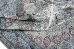 Surface texture of New Nain rug with natural Cork and intricate pattern