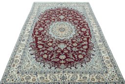 Surface texture of New Nain rug with natural Cork and intricate pattern