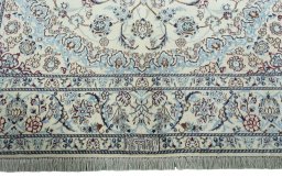 Full view of 2000s Nain rug from Iran / Persia, 300 × 200 cm in Beige tones