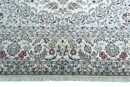 Full view of 2000s Nain rug from Iran / Persia, 350 × 243 cm in Beige tones