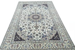 Surface texture of New Nain rug with natural Cork and intricate pattern