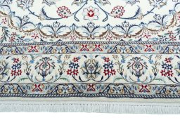 Full view of 2000s Nain rug from Iran / Persia, 308 × 198 cm in Beige tones