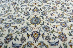 Central medallion detail of New Nain rug from Iran / Persia