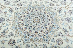 Central medallion detail of New Nain rug from Iran / Persia