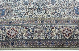 Full view of New Nain rug from Iran / Persia, 391 × 292 cm in Beige tones