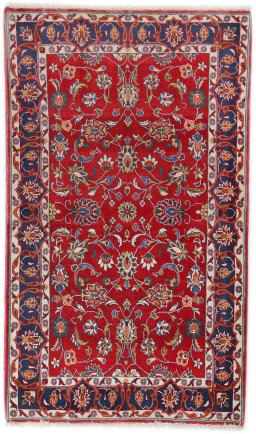 Full view of New Sarough rug from Iran / Persia, 169 × 100 cm in Red tones