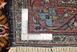 Full view of 1930s Sarough rug from Iran / Persia, 180 × 119 cm in Dark blue tones
