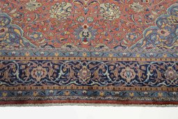 Full view of New Sarough rug from Iran / Persia, 384 × 296 cm in Red tones