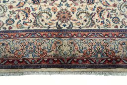 Full view of 2000s Sarough rug from Iran / Persia, 314 × 212 cm in Beige tones