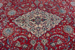 Central medallion detail of 2000s Sarough rug from Iran / Persia
