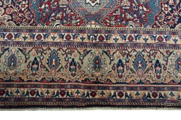 Full view of 2000s Sarough rug from Iran / Persia, 323 × 210 cm in Multi Color tones